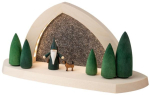 LED Gesteinsbogen natur mit Jägerwichtel